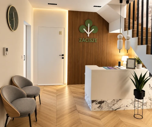 Recepcja gabinetów Psychoterpii Zacisze